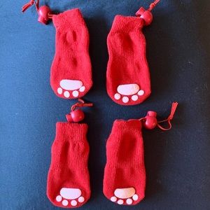 Ethical Products Lookin’ Good Solid Red Slipper Socks for Dogs, Small